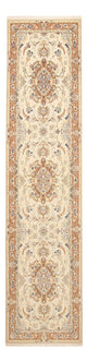 Corredor Tapete Persa - Tabriz - Royal - 372 x 87 cm - bege