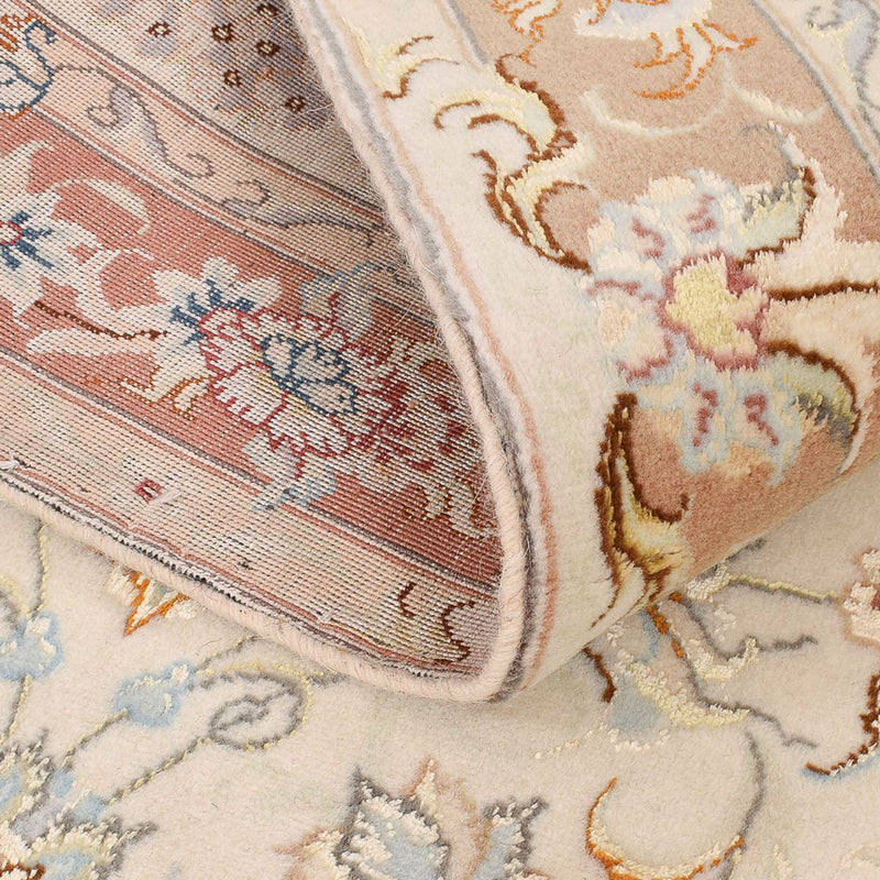 Corredor Tapete Persa - Tabriz - Royal - 372 x 87 cm - bege