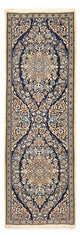 Corredor Tapete Persa - Nain - Royal - 188 x 65 cm - azul escuro