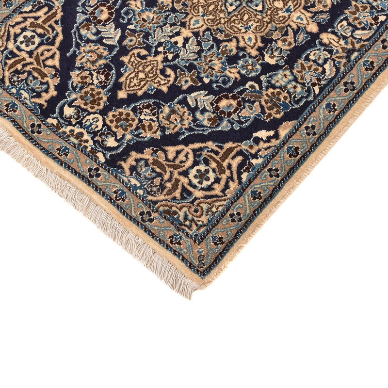 Corredor Tapete Persa - Nain - Royal - 188 x 65 cm - azul escuro