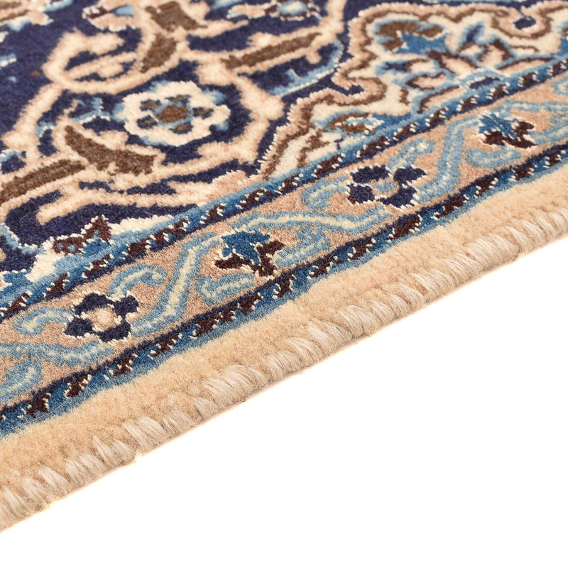 Corredor Tapete Persa - Nain - Royal - 188 x 65 cm - azul escuro