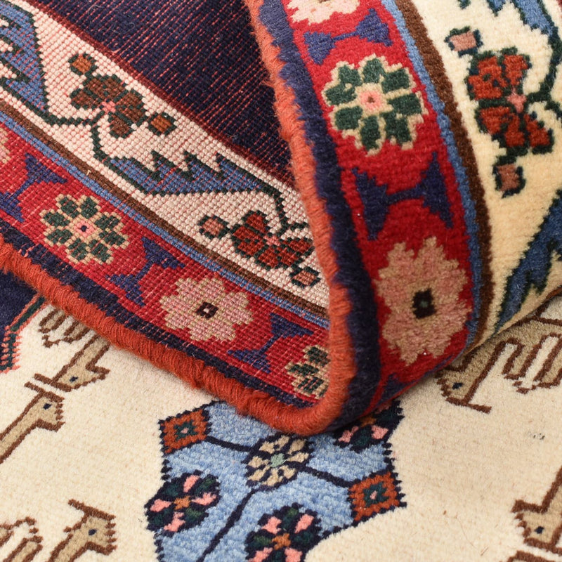 Tapete Gabbeh - Kashkuli Persa - 131 x 83 cm - multicolorido