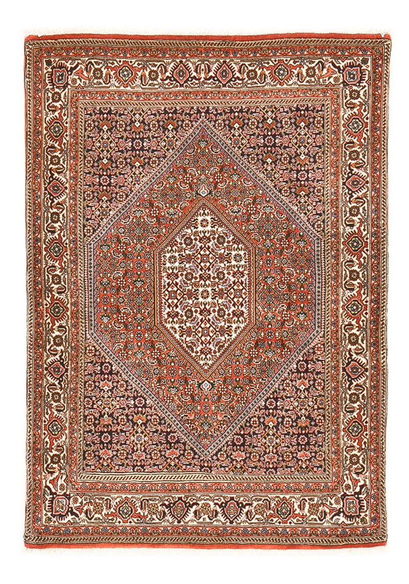 Tapete Persa - Bijar - 154 x 108 cm - ferrugem