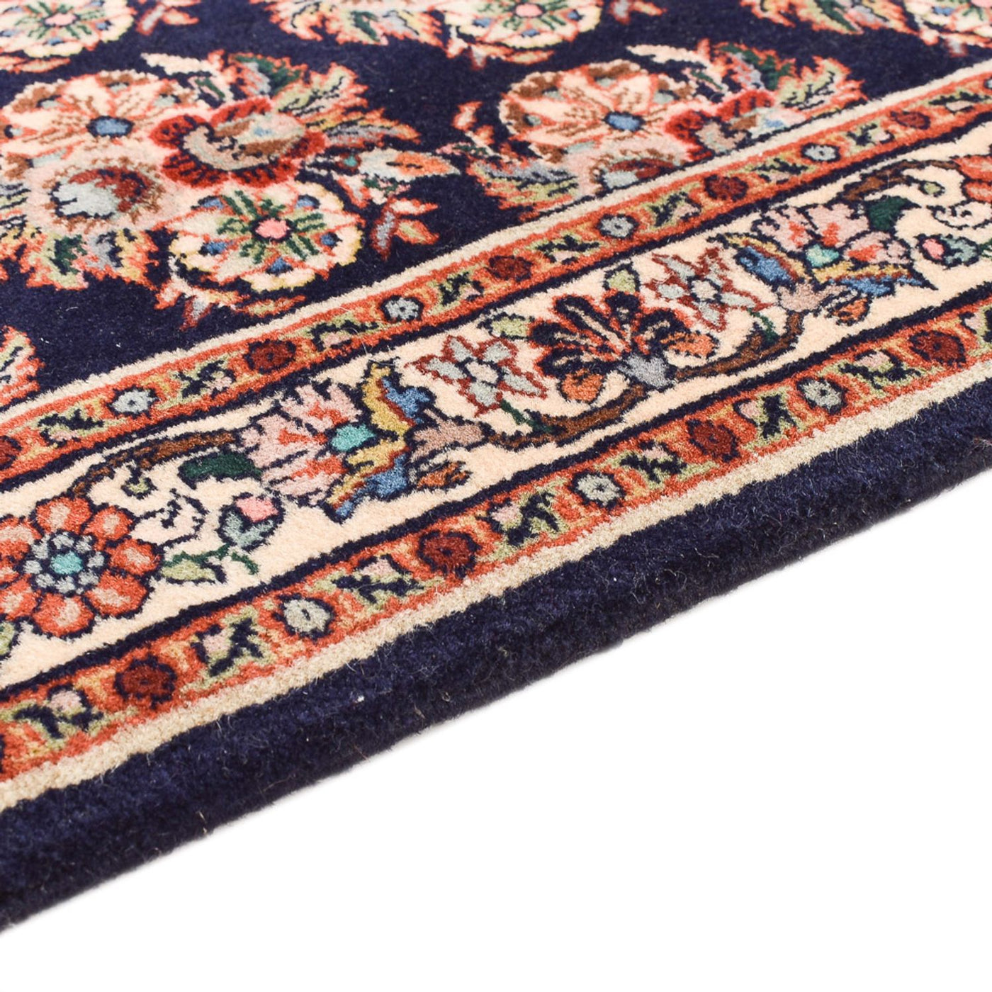 Corredor Tapete Persa - Bijar - 242 x 72 cm - azul escuro