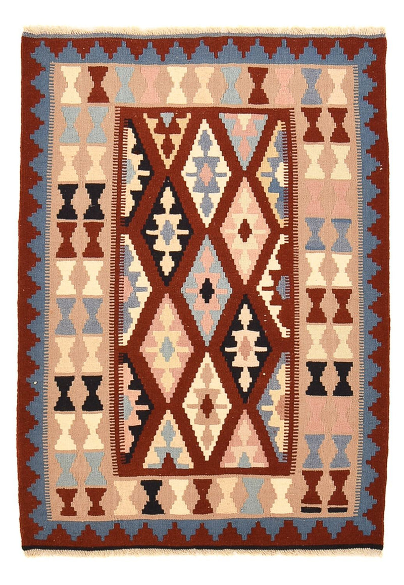 Tapete Kelim - Oriental - 142 x 100 cm - multicolorido
