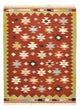 Tapete Kelim - Oriental - 132 x 97 cm - multicolorido