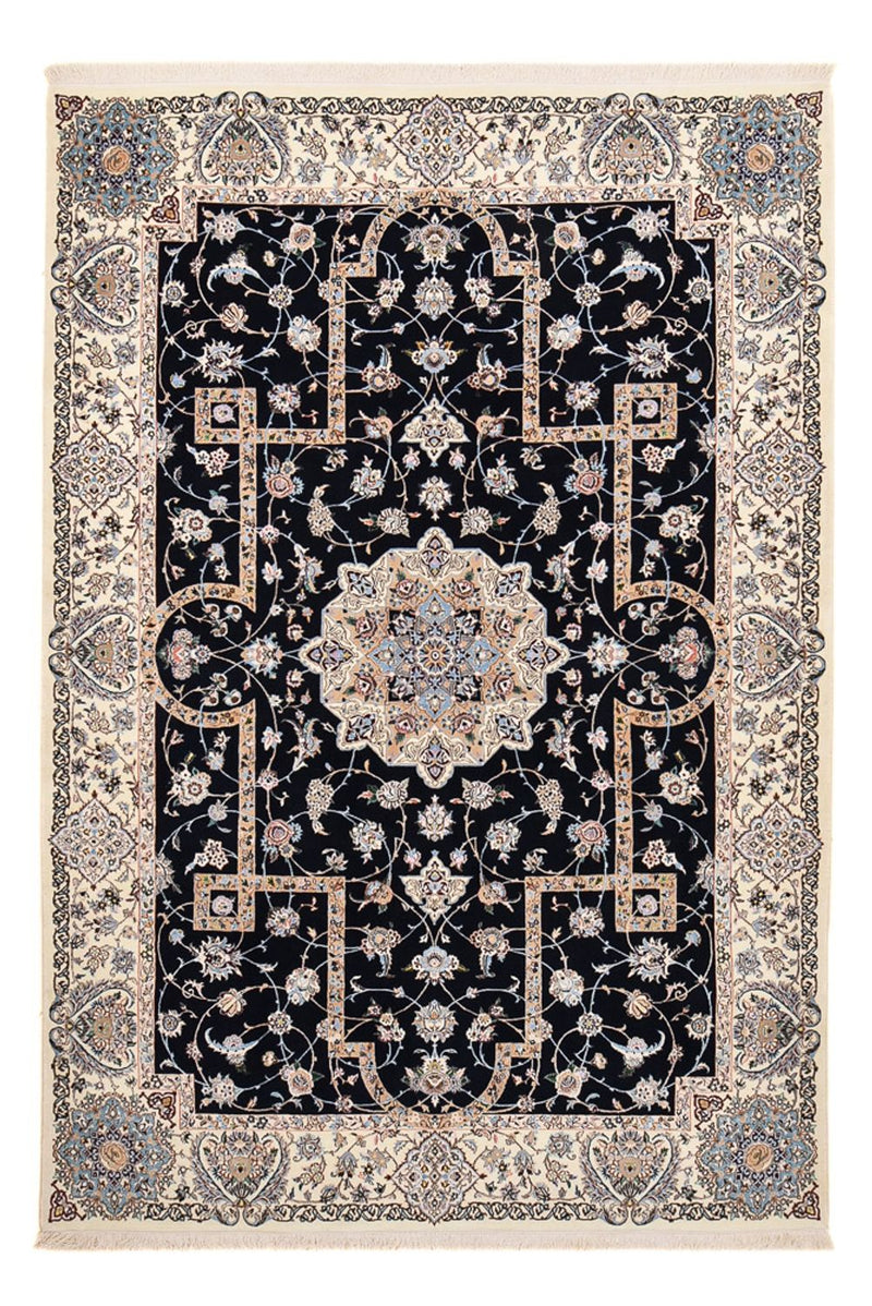 Tapete Persa - Nain - Premium - 308 x 207 cm - azul escuro