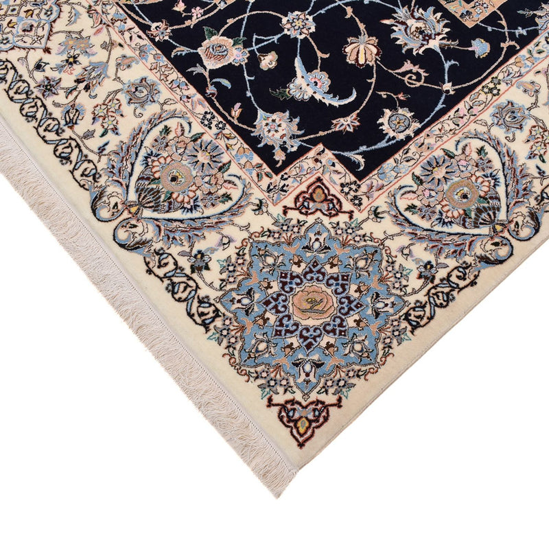 Tapete Persa - Nain - Premium - 308 x 207 cm - azul escuro