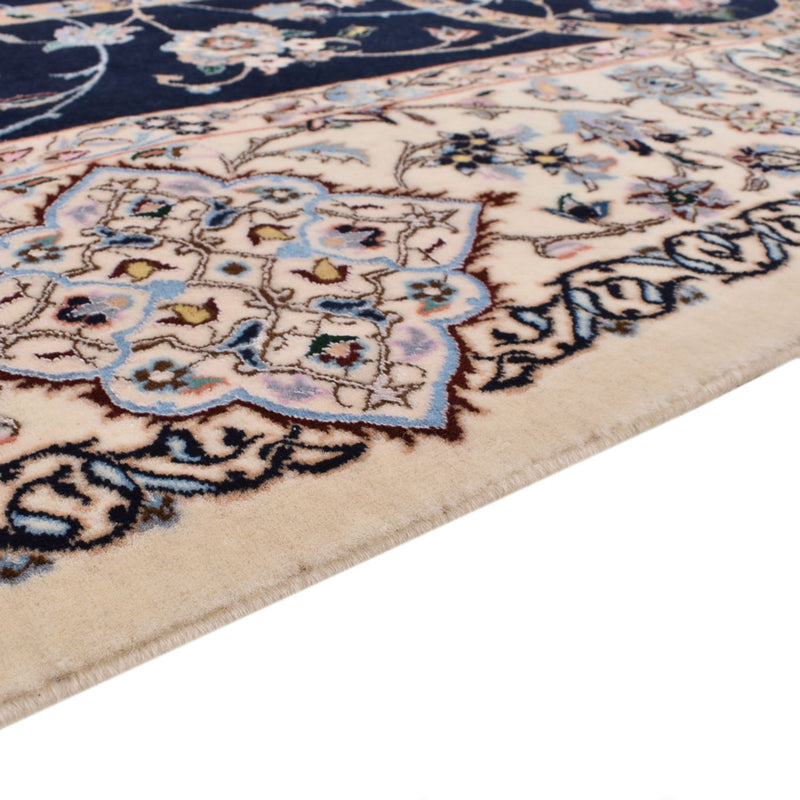 Tapete Persa - Nain - Premium - 308 x 207 cm - azul escuro