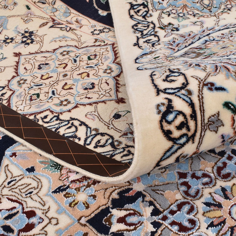 Tapete Persa - Nain - Premium - 308 x 207 cm - azul escuro