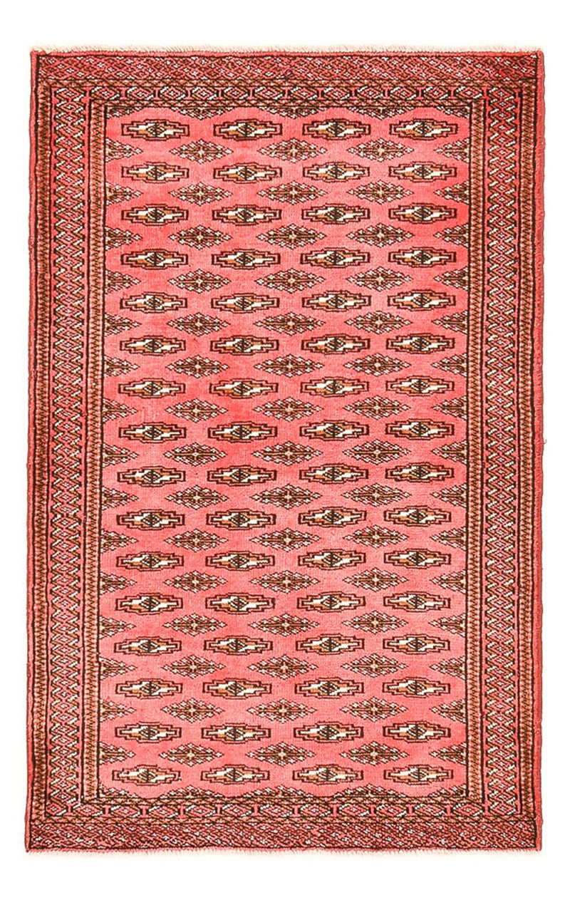 Tapete turquaman - 147 x 93 cm - vermelho