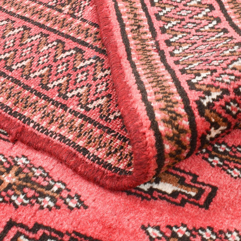 Tapete turquaman - 147 x 93 cm - vermelho