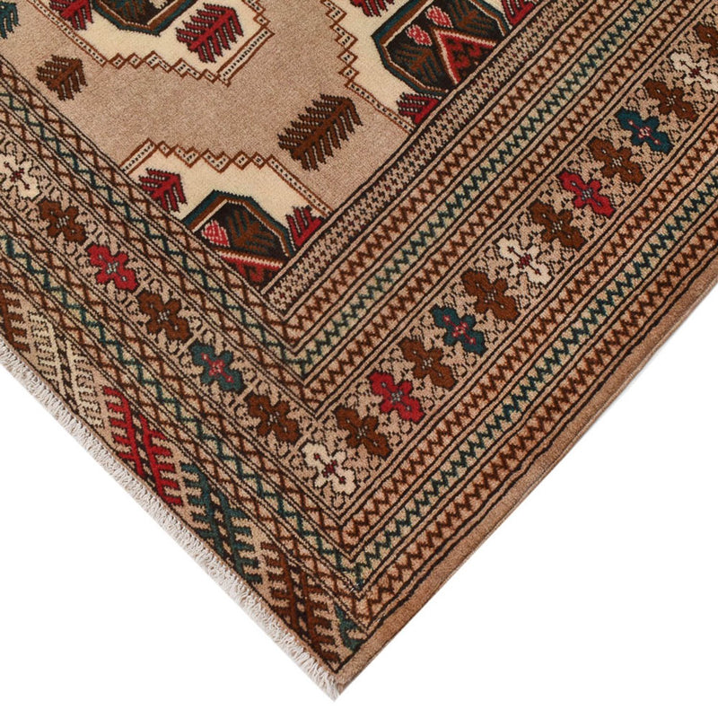 Tapete turquaman - 199 x 143 cm - multicolorido