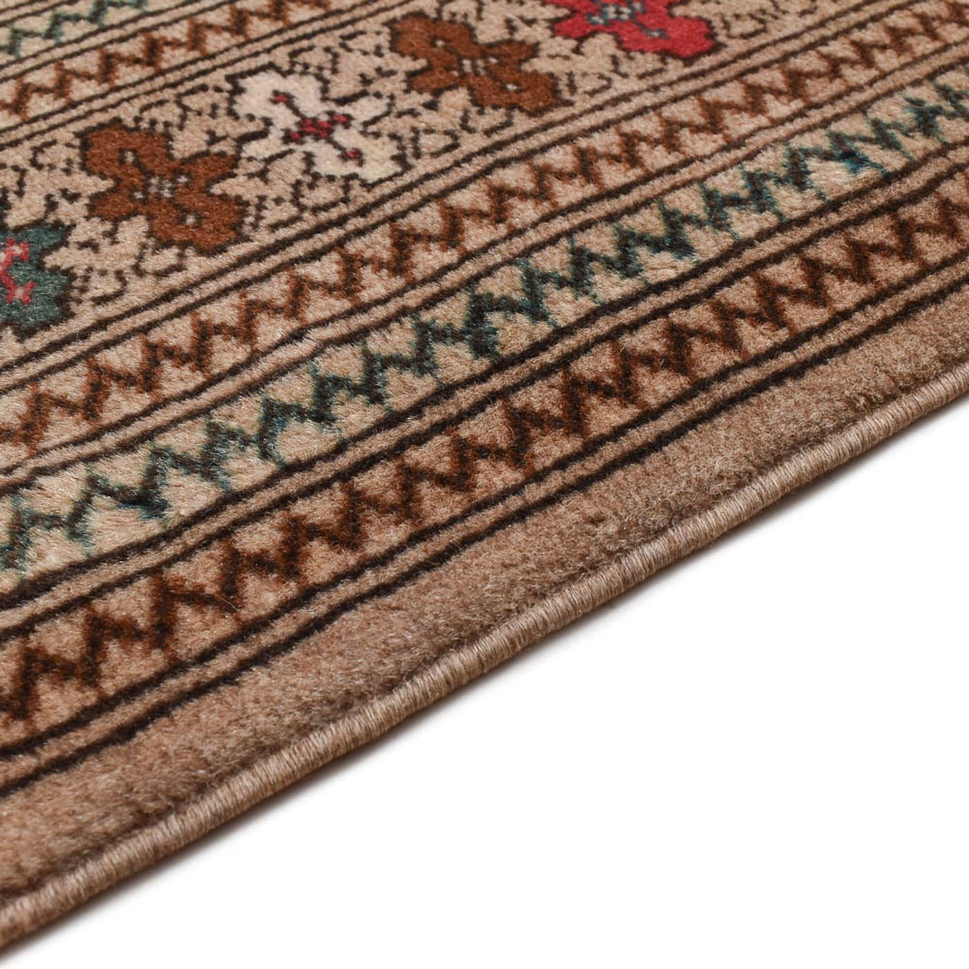 Tapete turquaman - 199 x 143 cm - multicolorido