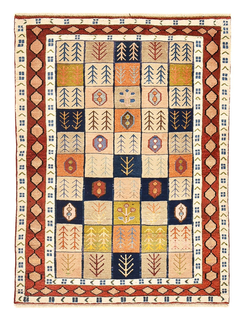 Tapete Gabbeh - Persa - 143 x 103 cm - multicolorido