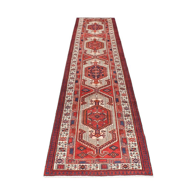 Corredor Tapete Persa - Tabriz - 460 x 98 cm - ferrugem