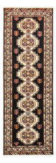 Corredor Tapete turquaman - 187 x 63 cm - azul escuro