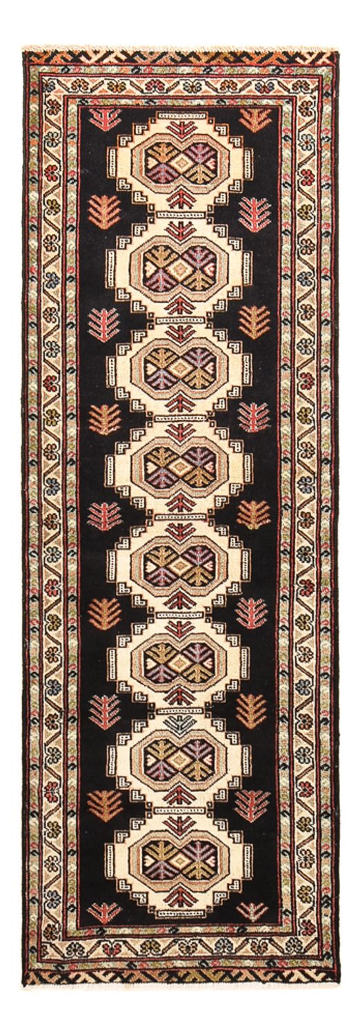 Corredor Tapete turquaman - 187 x 63 cm - azul escuro