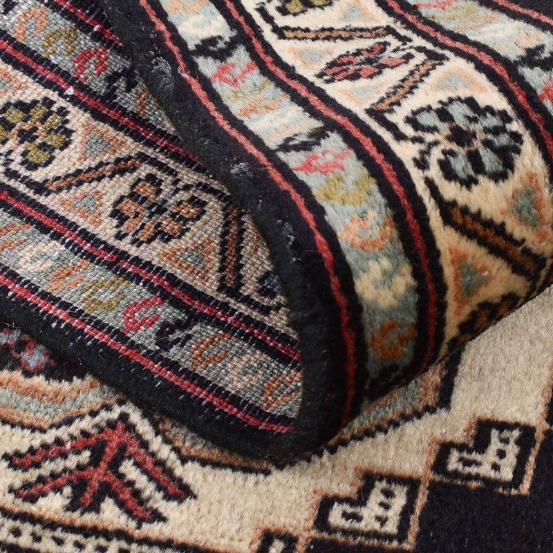 Corredor Tapete turquaman - 187 x 63 cm - azul escuro