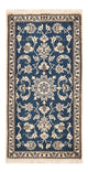 Tapete Persa - Nain - 133 x 70 cm - azul petróleo