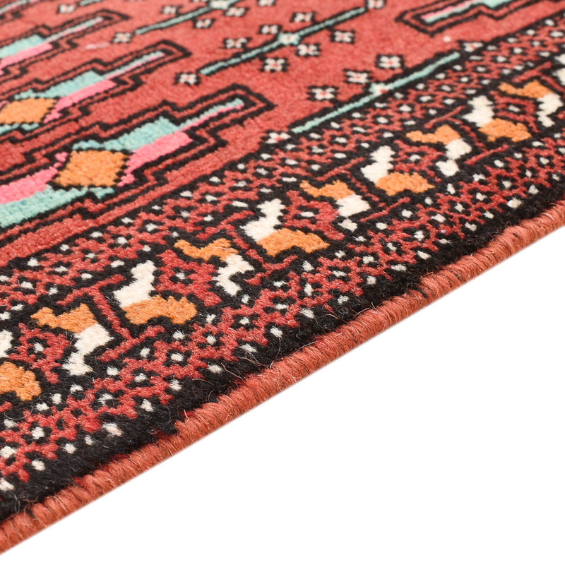 Tapete turquaman - 129 x 71 cm - vermelho