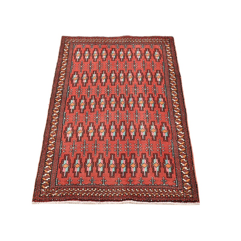 Tapete turquaman - 129 x 71 cm - vermelho
