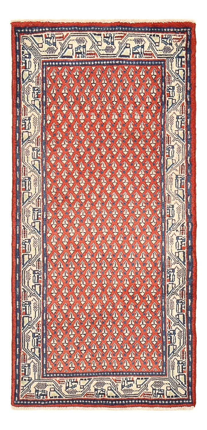 Corredor Tapete Persa - Mir - 126 x 57 cm - vermelho