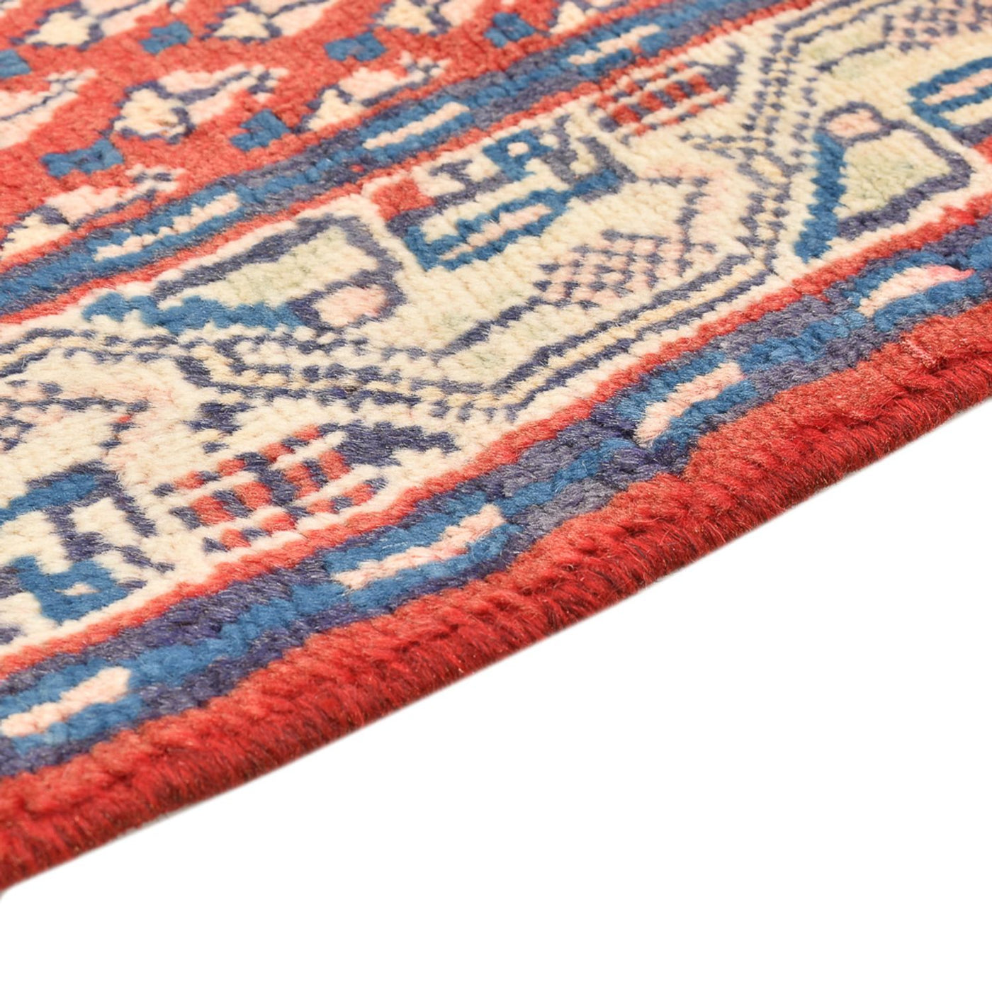 Corredor Tapete Persa - Mir - 126 x 57 cm - vermelho
