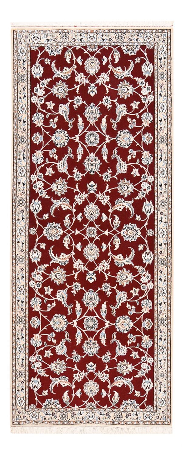 Corredor Tapete Persa - Nain - Royal - 215 x 90 cm - vermelho