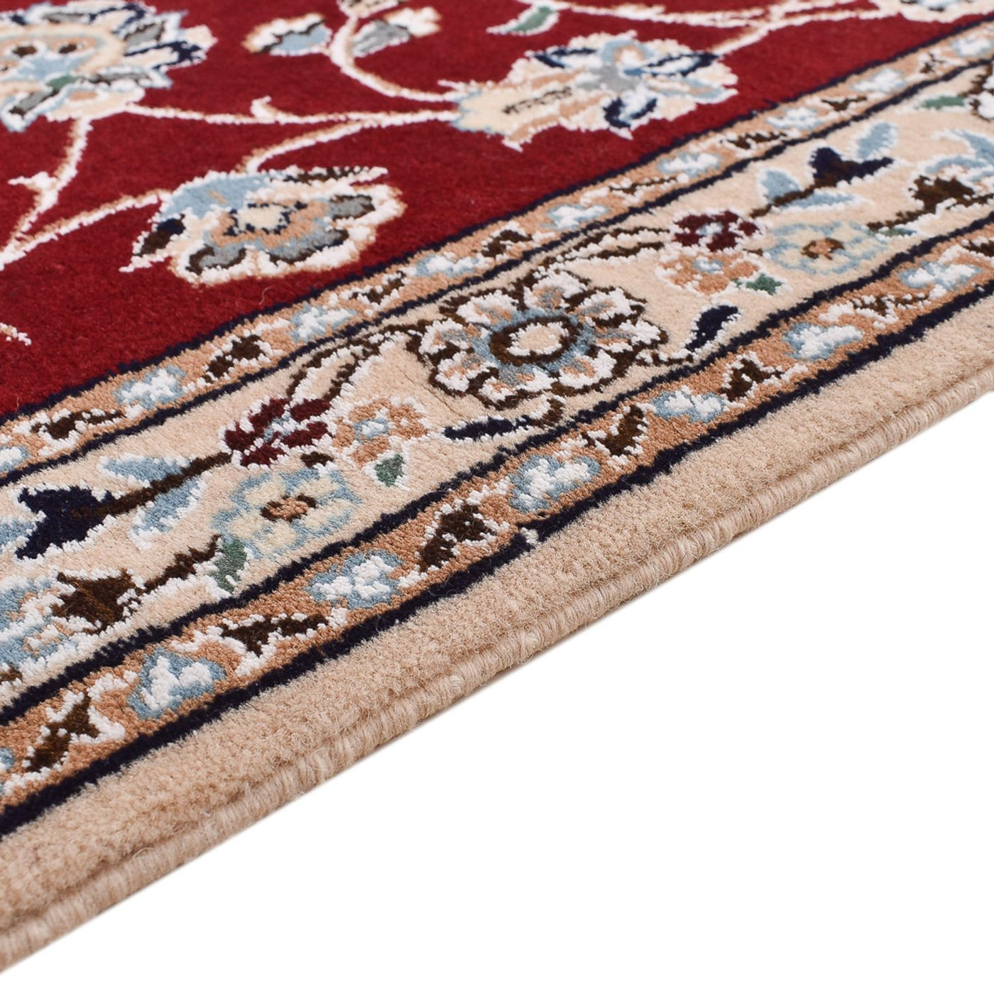 Corredor Tapete Persa - Nain - Royal - 215 x 90 cm - vermelho