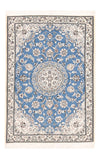 Nain - 9La Tapete 90x127cm - Tapete persa - Rectangular / Azul / 90 x 127 cm Rectangular