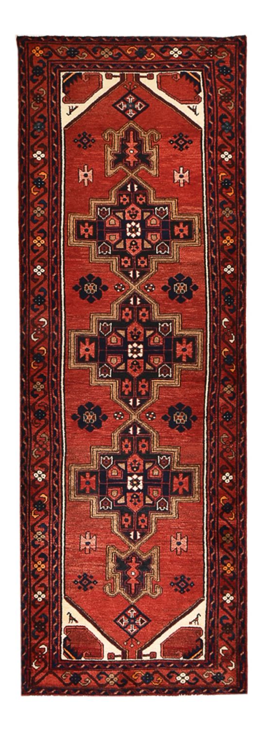Corredor Tapete Persa - Bijar - 298 x 102 cm - vermelho