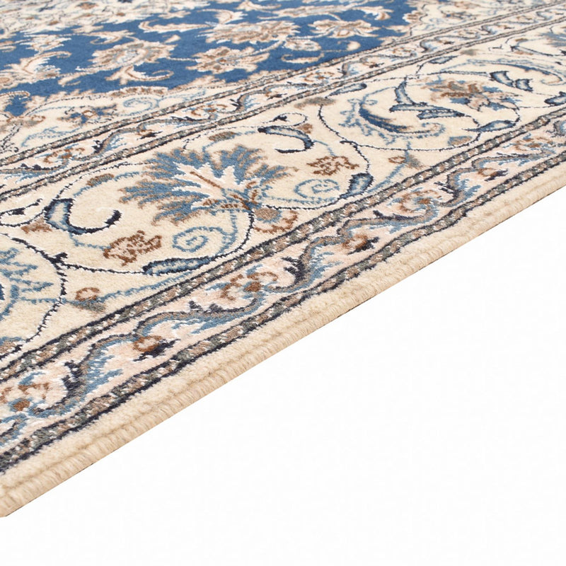 Tapete Persa - Nain praça  - 202 x 195 cm - azul