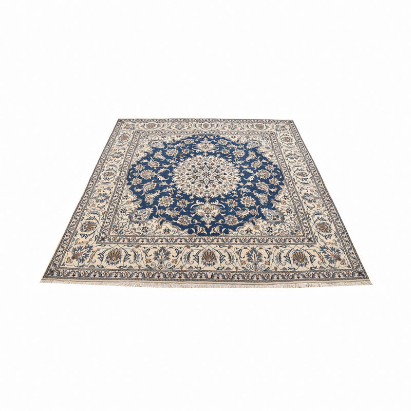 Tapete Persa - Nain praça  - 202 x 195 cm - azul