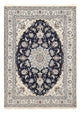 Tapete Persa - Nain - 236 x 165 cm - azul escuro