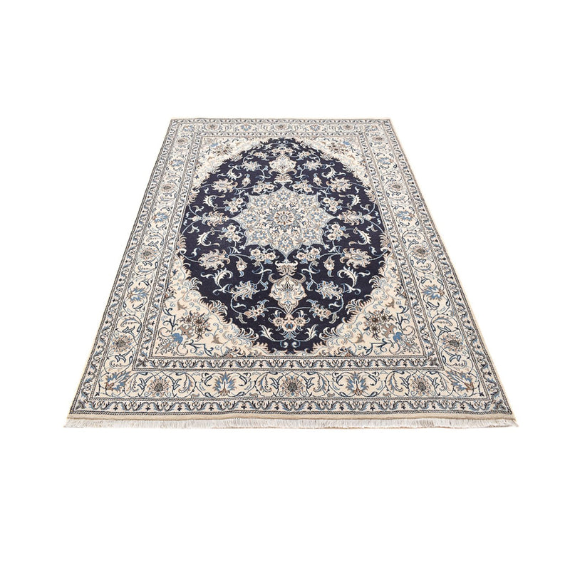 Tapete Persa - Nain - 236 x 165 cm - azul escuro