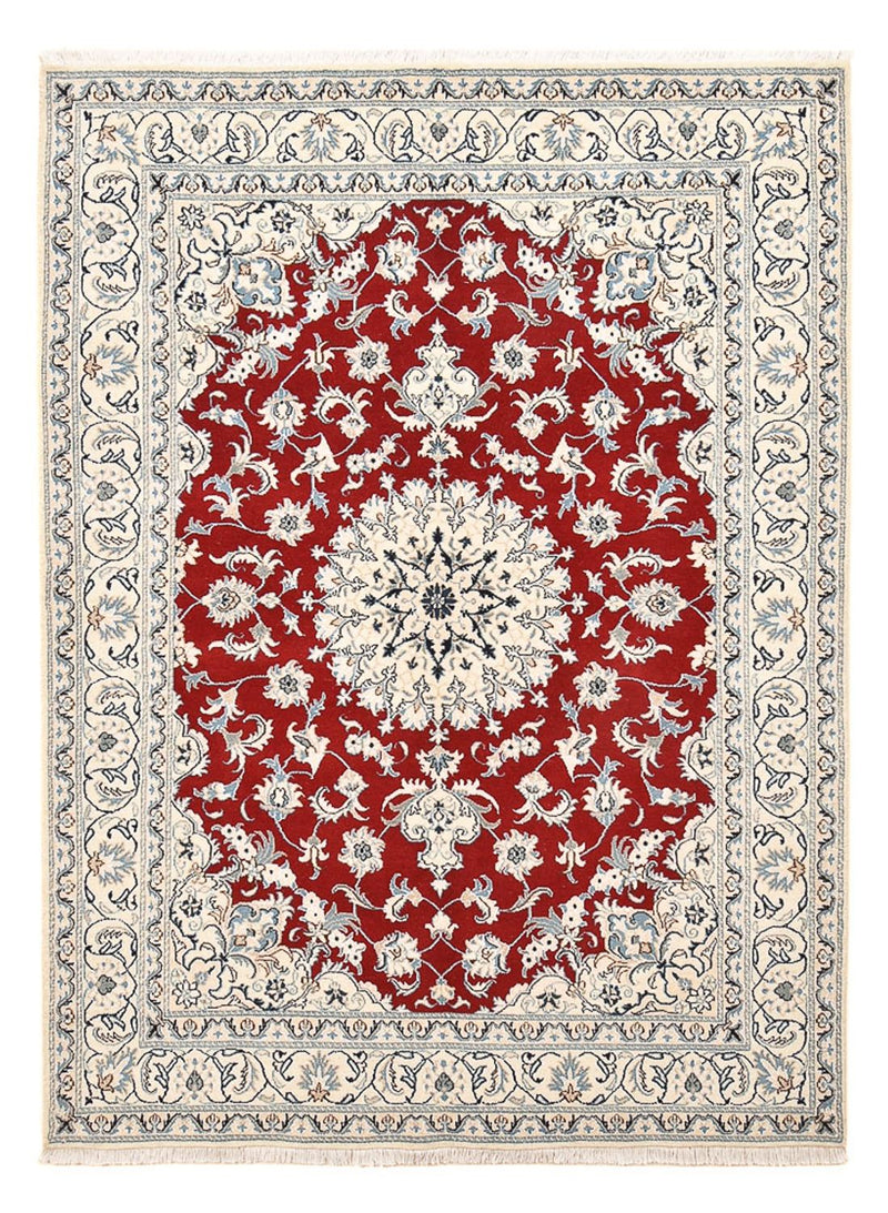 Tapete Persa - Nain - 233 x 167 cm - vermelho