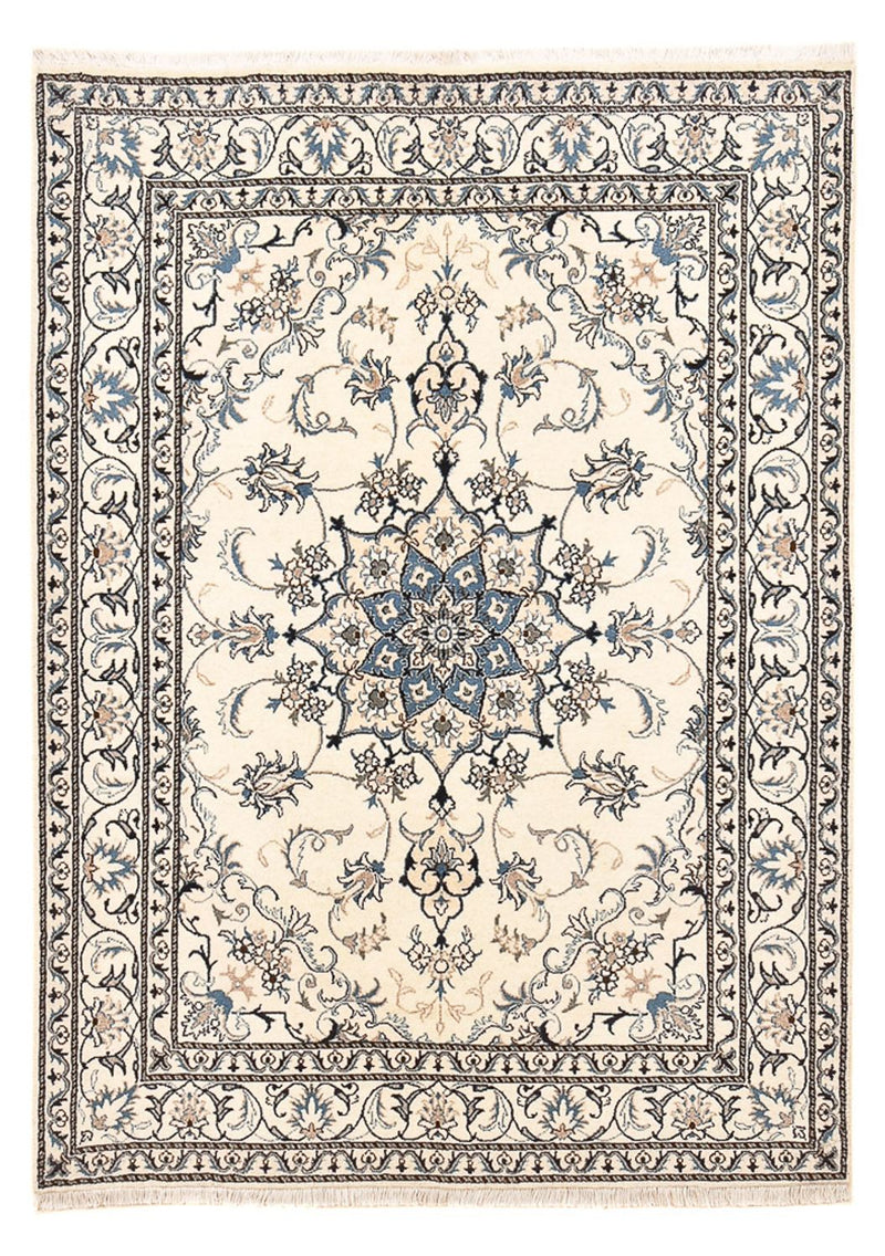 Tapete Persa - Nain - 204 x 151 cm - bege claro
