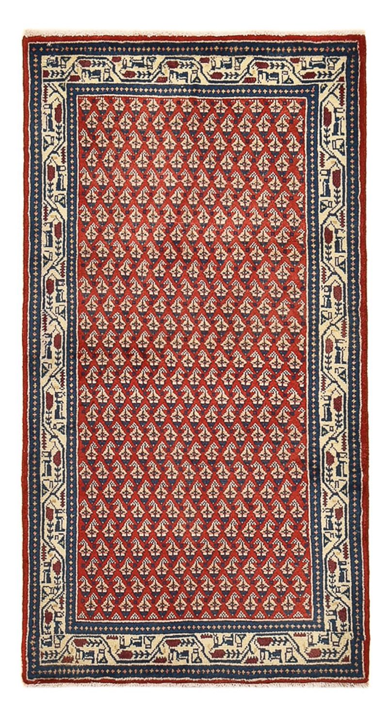 Tapete Persa - Mir - 134 x 68 cm - vermelho claro