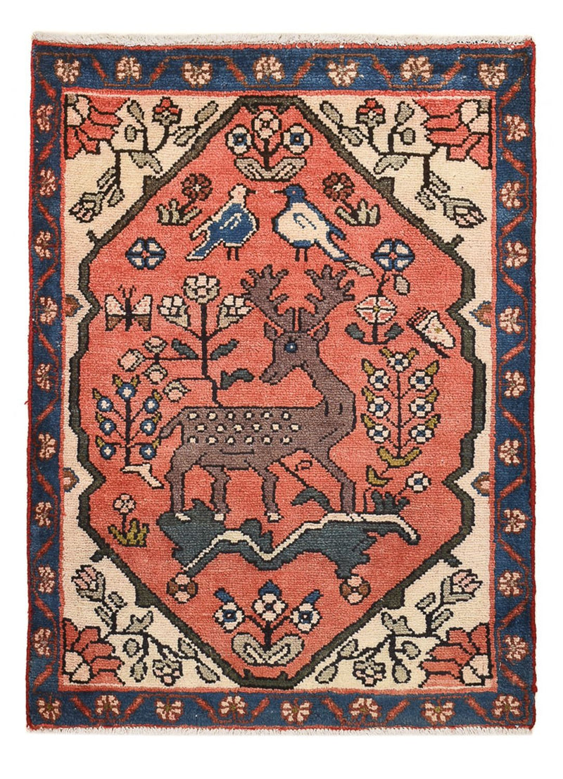 Tapete Persa - Nomadic - 92 x 67 cm - vermelho claro