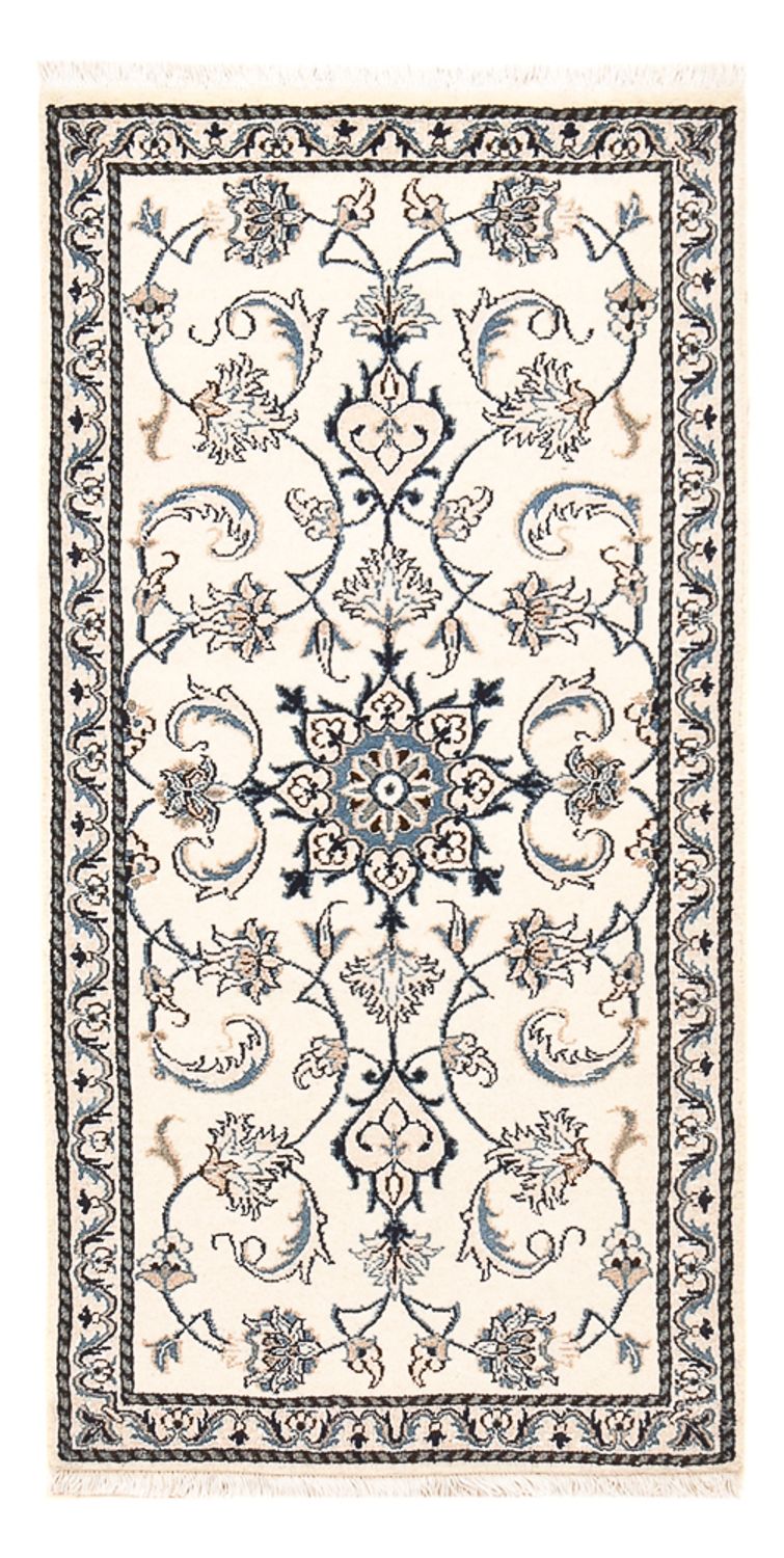 Tapete Persa - Nain - 143 x 70 cm - cinzento claro
