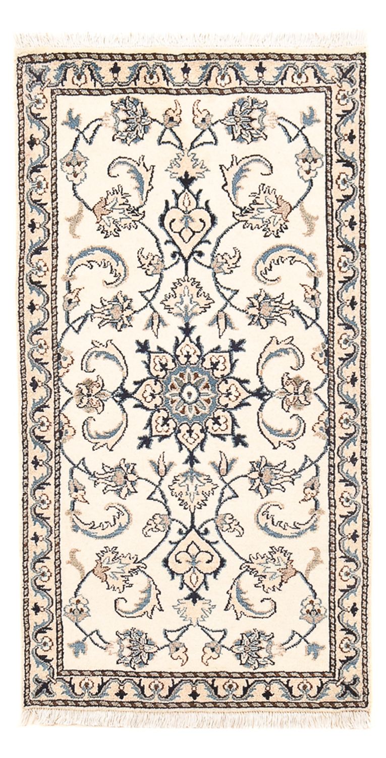 Tapete Persa - Nain - 139 x 68 cm - cinzento claro