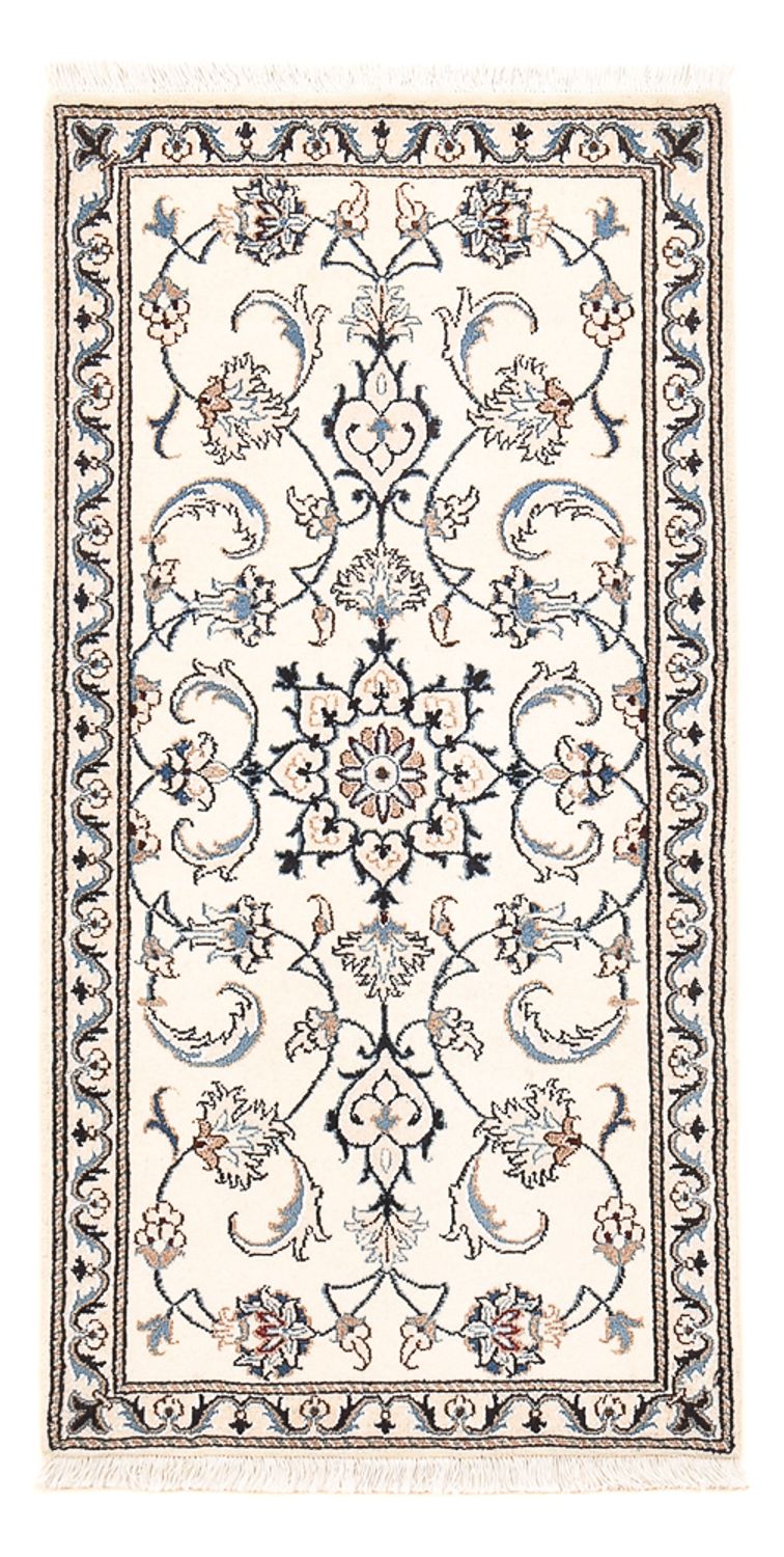 Tapete Persa - Nain - 143 x 70 cm - azul claro