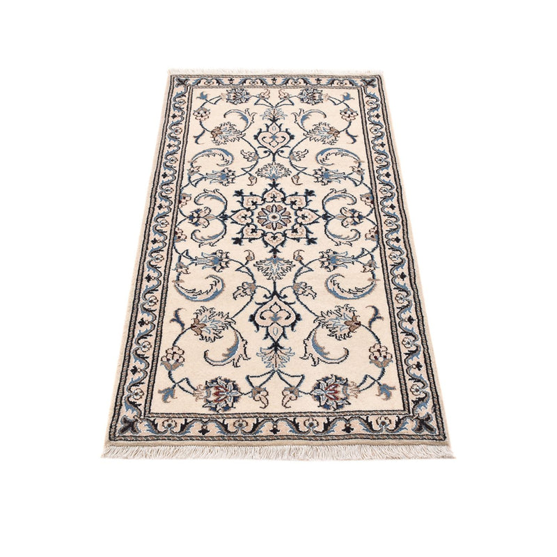 Tapete Persa - Nain - 143 x 70 cm - azul claro