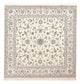 Tapete Persa - Nain - Premium praça  - 205 x 206 cm - cinzento claro