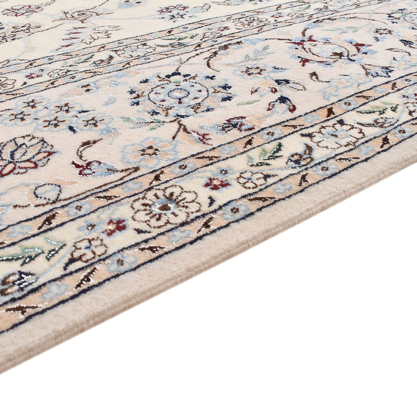 Tapete Persa - Nain - Premium praça  - 205 x 206 cm - cinzento claro