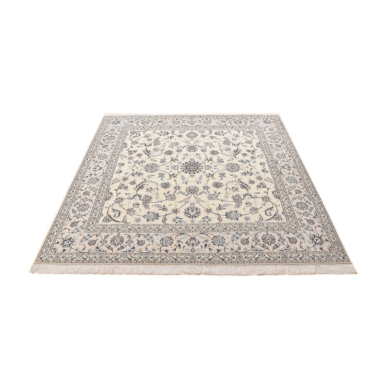Tapete Persa - Nain - Premium praça  - 205 x 206 cm - cinzento claro