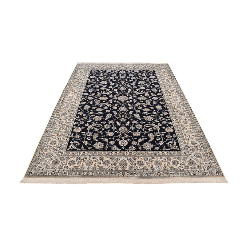 Tapete Persa - Nain - Premium - 297 x 209 cm - azul escuro
