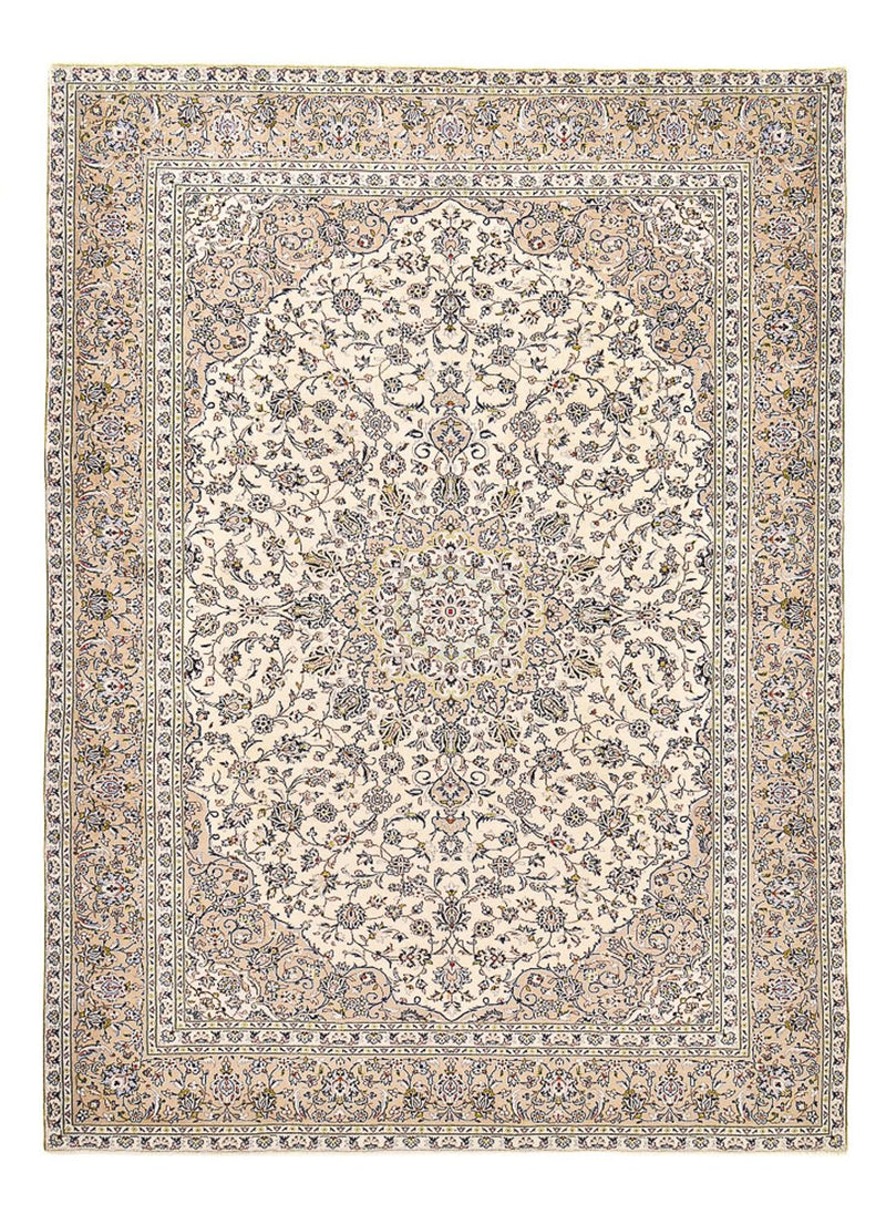 Tapete persa - Keshan - 403 x 282 cm - bege claro