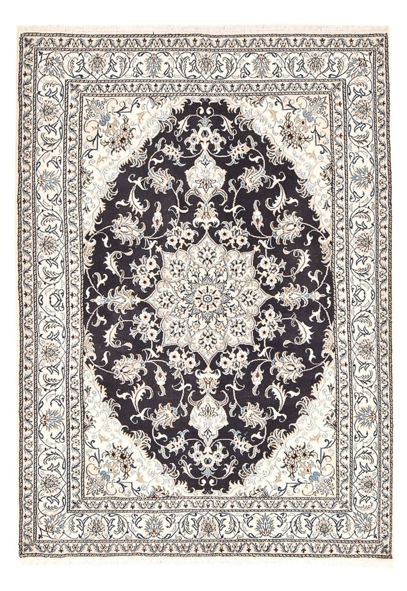 Tapete Persa - Nain - 238 x 161 cm - azul escuro